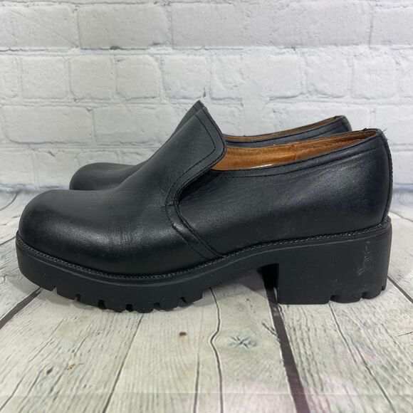 Double H Boots Women Size 10 Leather Chunky Slip ON Oil Resistant Round Toe Y2K - Picture 7 of 16